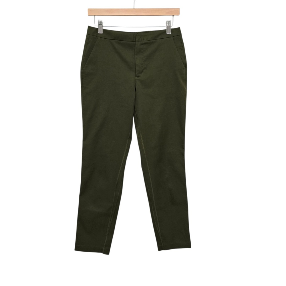 Lululemon City Sleek 5 Pocket 7/8 Pant Dark Olive Green Warpstreme W5LIYS Size 6